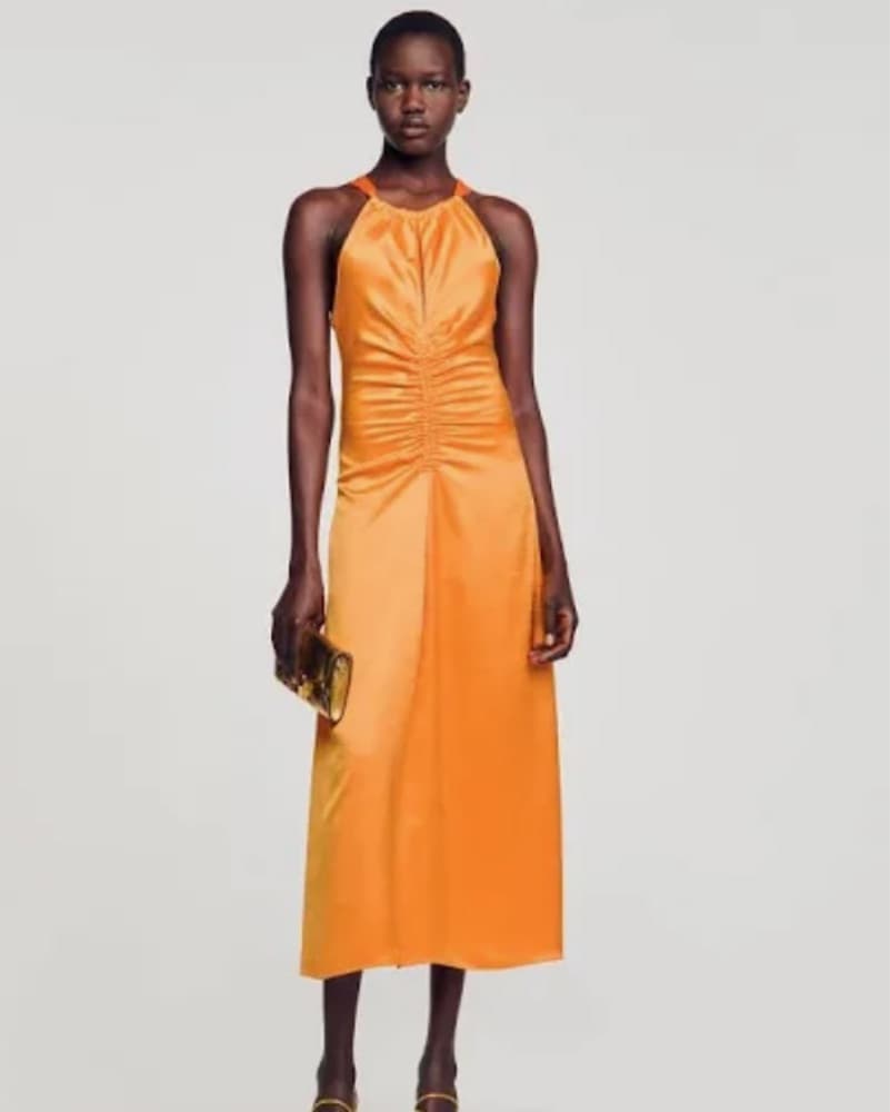 Sandro orange Dress - Image 2