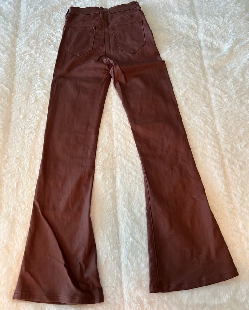 EDIKTED BROWN FAUX LEATHER - Image 3