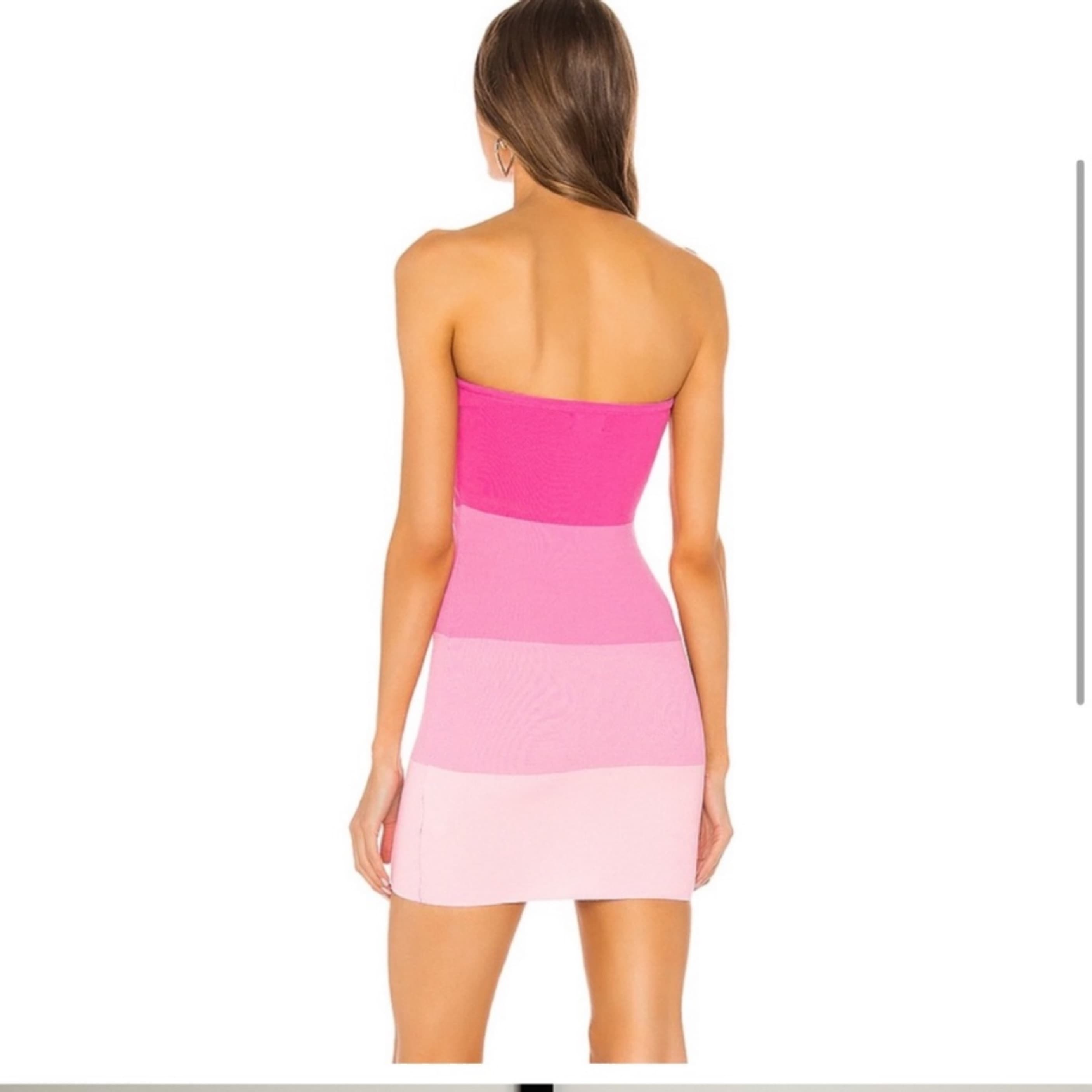 Superdown Pink Strapless Mini Dress - Image 2