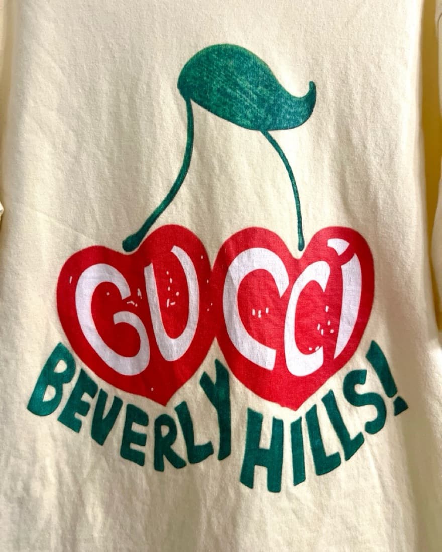 Gucci Retro Cherry Graphic Tee - Image 4