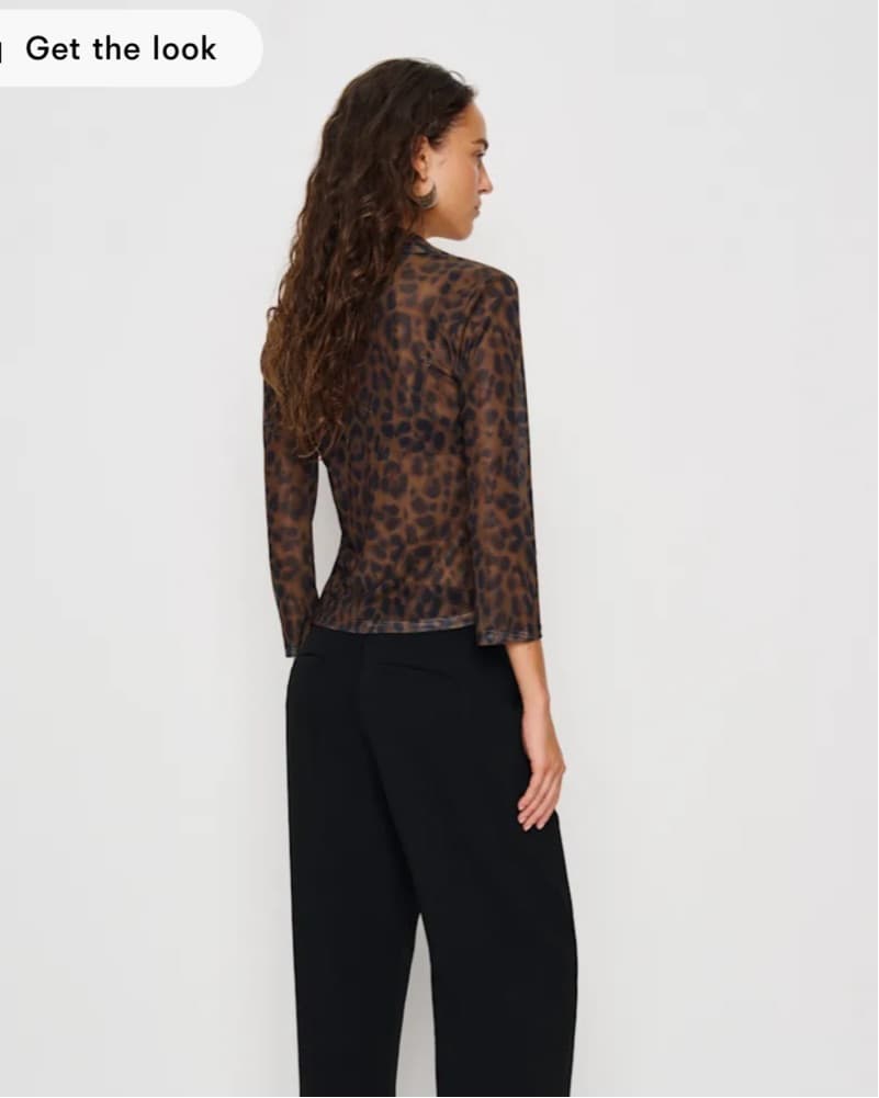 Leopard Print Patterned Blouse - Image 2