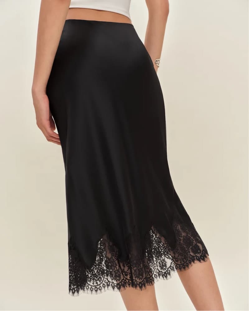 Reformation silk midi skirt  - Image 3