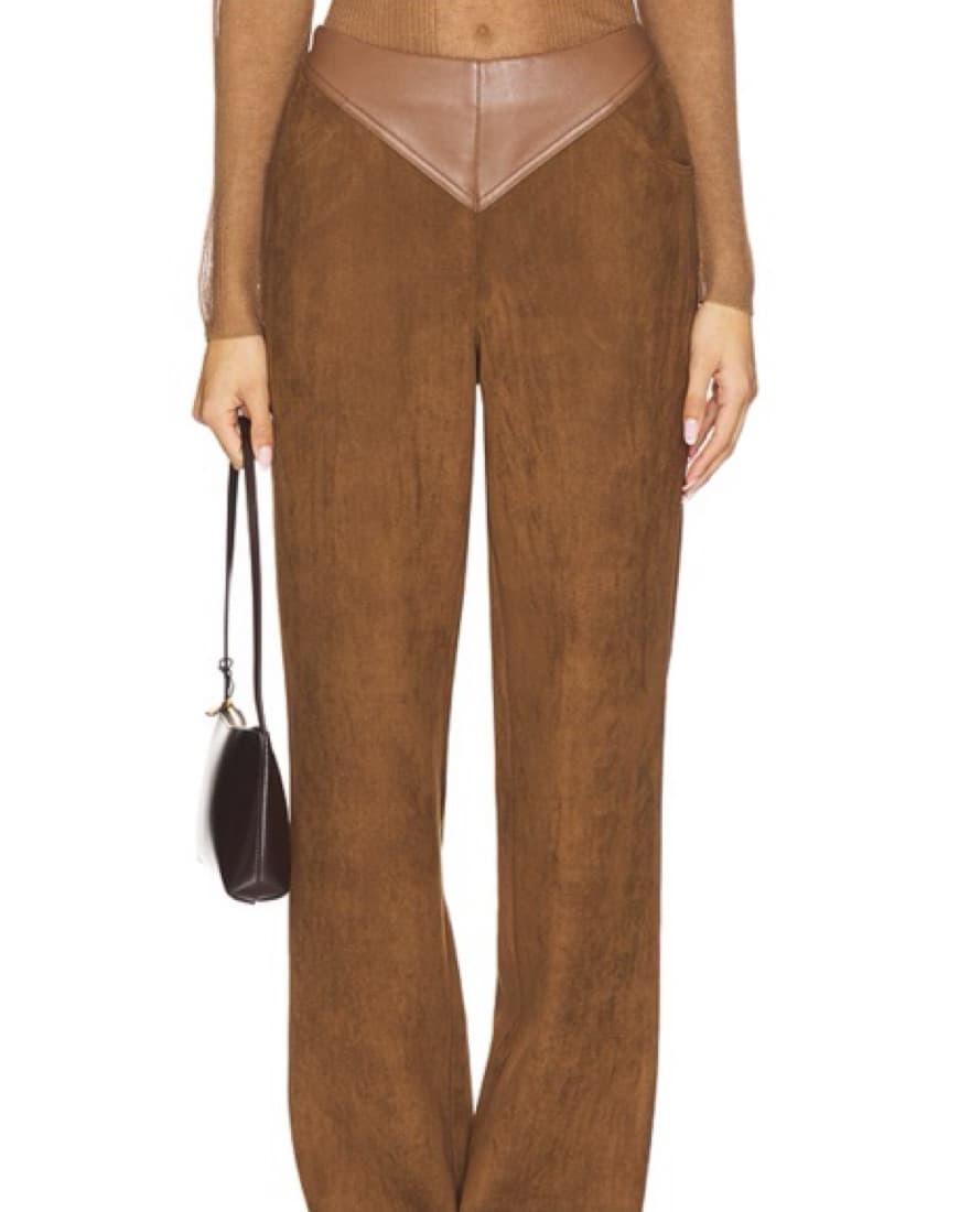 Chic Suede Leather Pants - Image 2