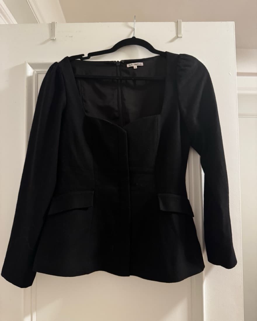Reformation Black Edit Top - Image 6