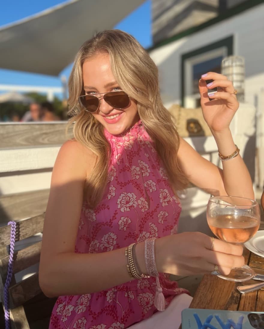 ALC Pink Floral Dress - Image 2