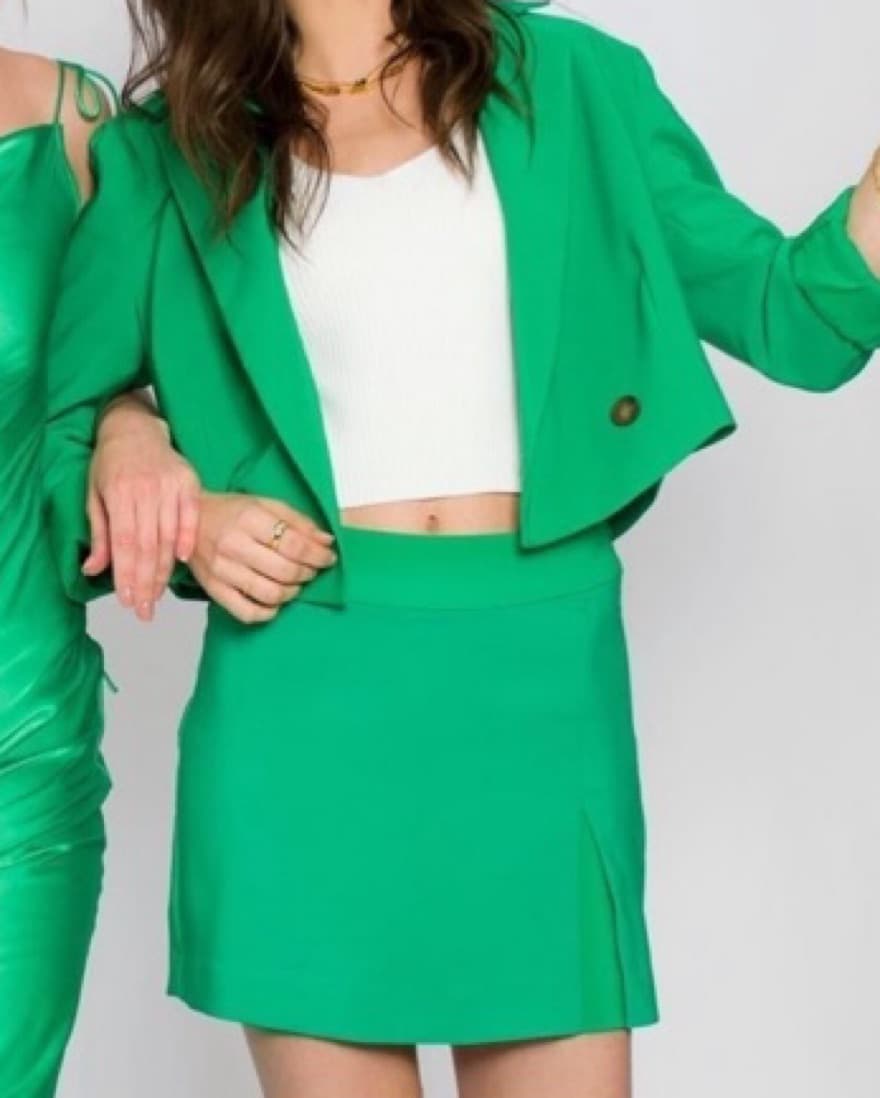 Kelly Green Blazer And Skort Set - Image 2