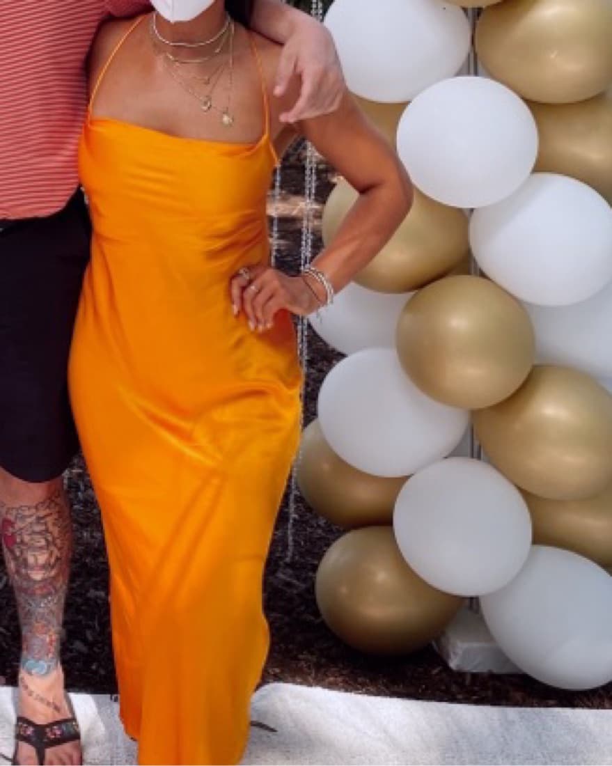Orange Bec + Bridge Open Back Dress - Image 6