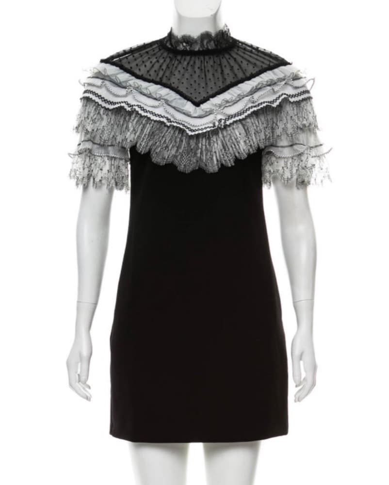 Self Portrait Lace Mini Dress - Image 2