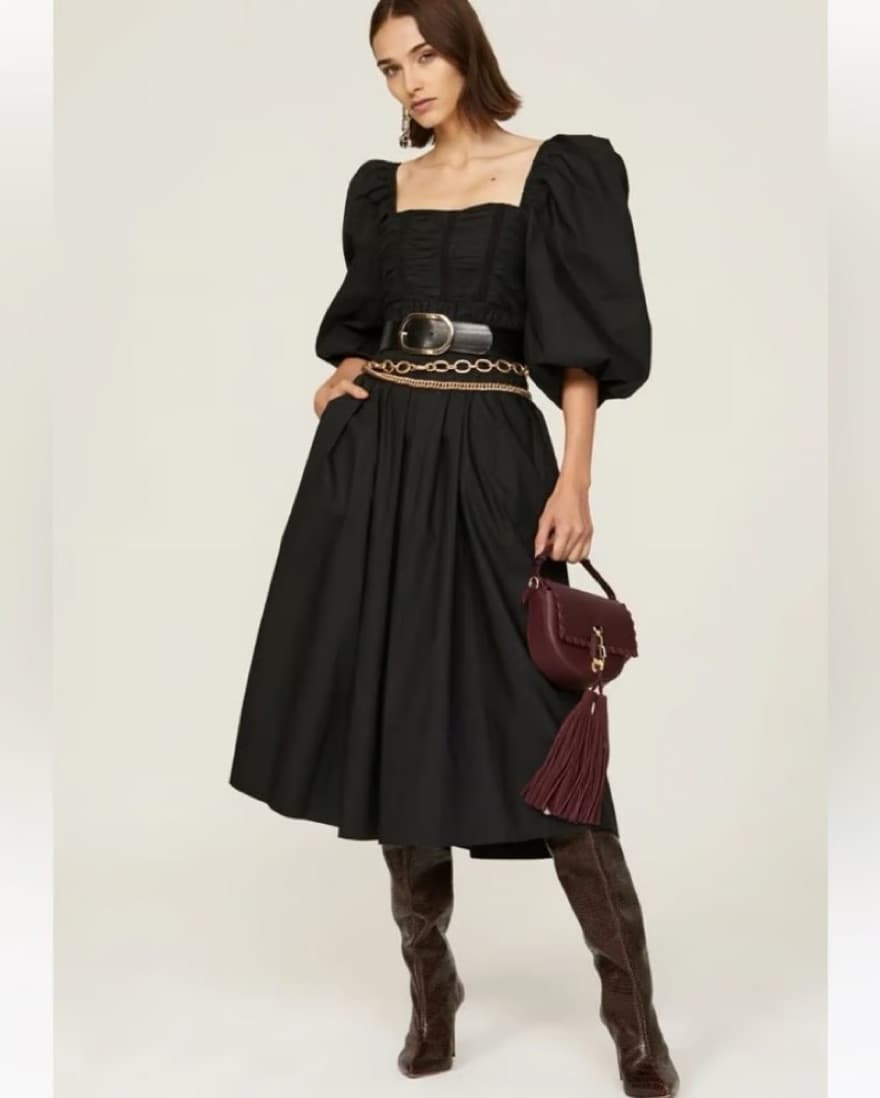 Ulla Johnson Lelani Dress In Noir - Image 1