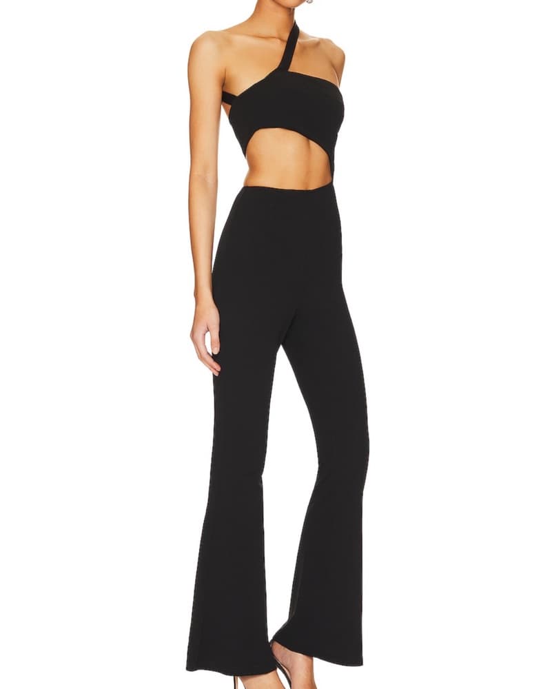 Emilie Cut Out Jumpsuit in Black - Image 4