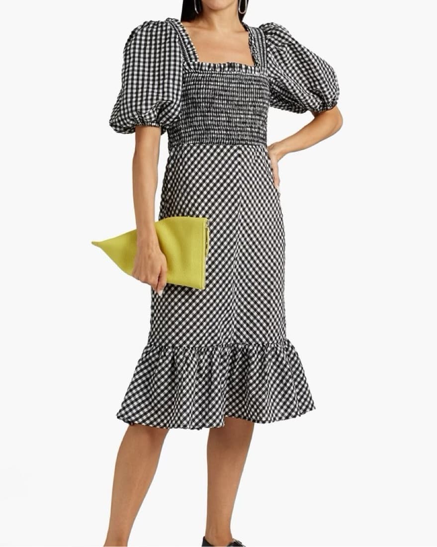 Ganni Checkered Dress - Image 1