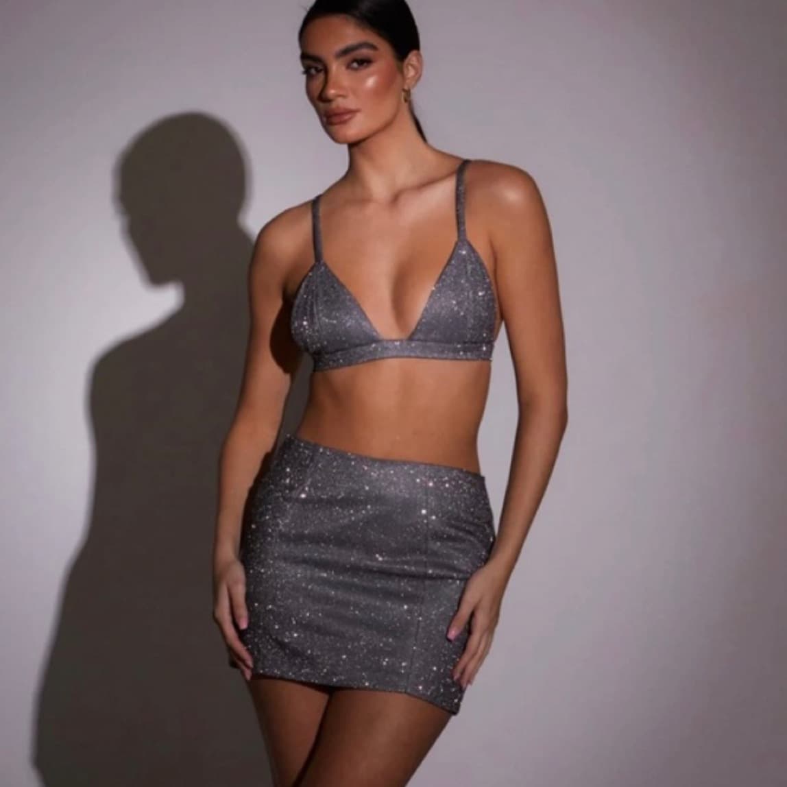 SLA the Label Gray Sloane Skirt - Image 1
