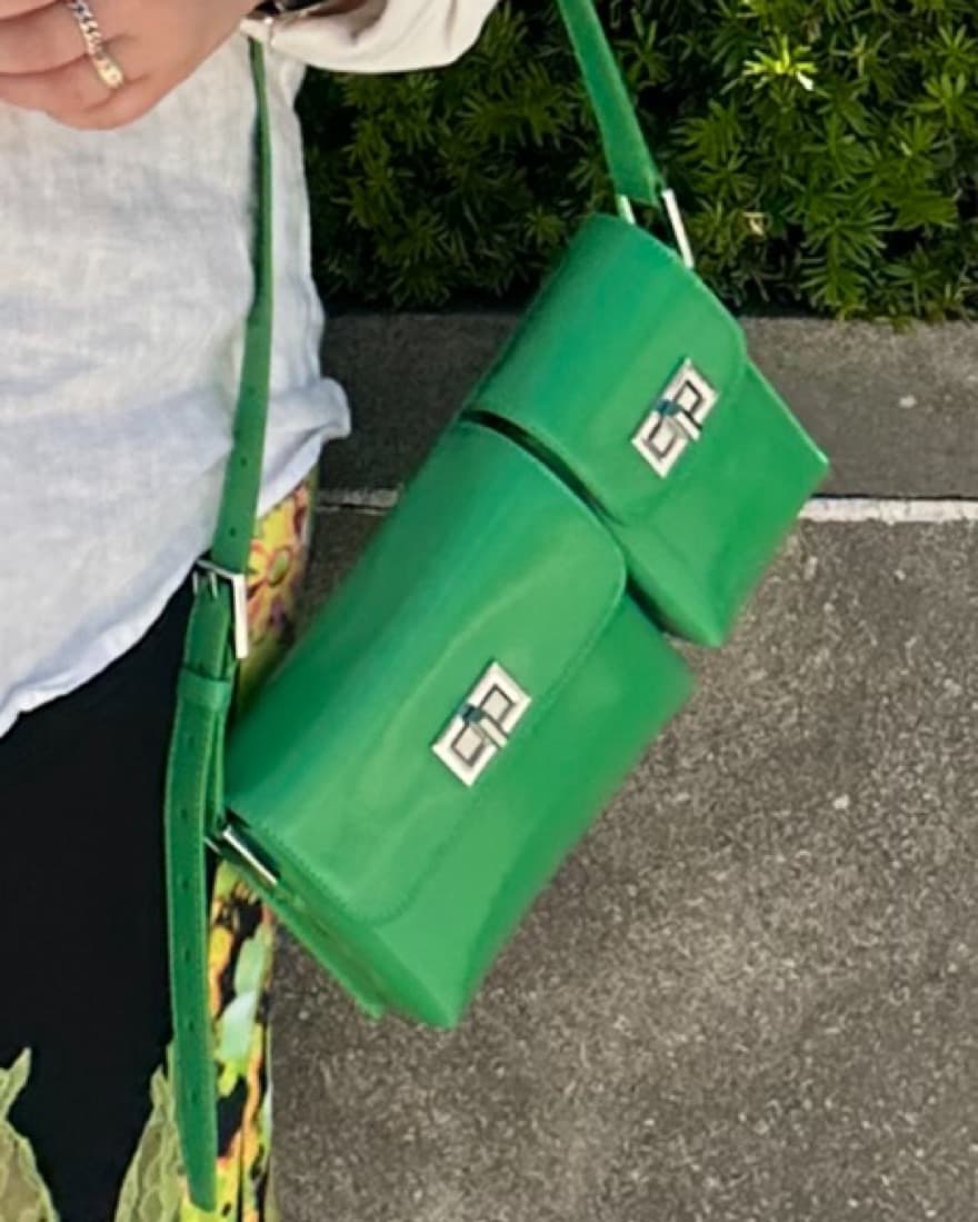 By Far Billy Bag In Green - Image 2