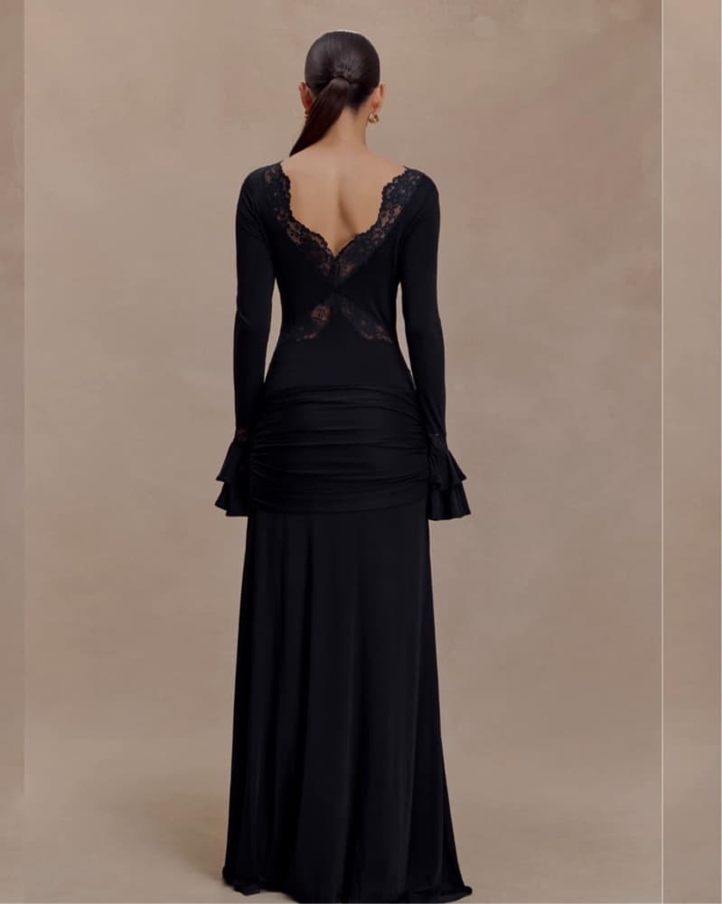Meshki Electra Slinky Lace Maxi Dress  - Image 2