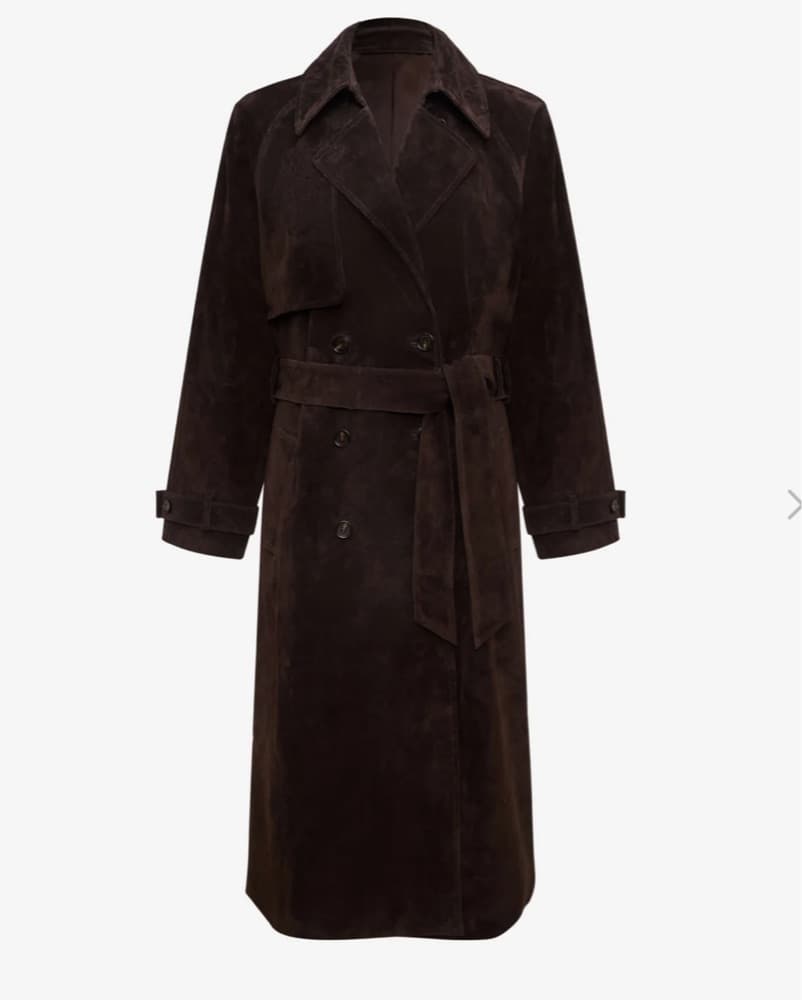 Brown Suede Trench - Image 1