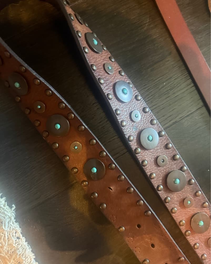 Edgy Studded Leather Belt - Image 3