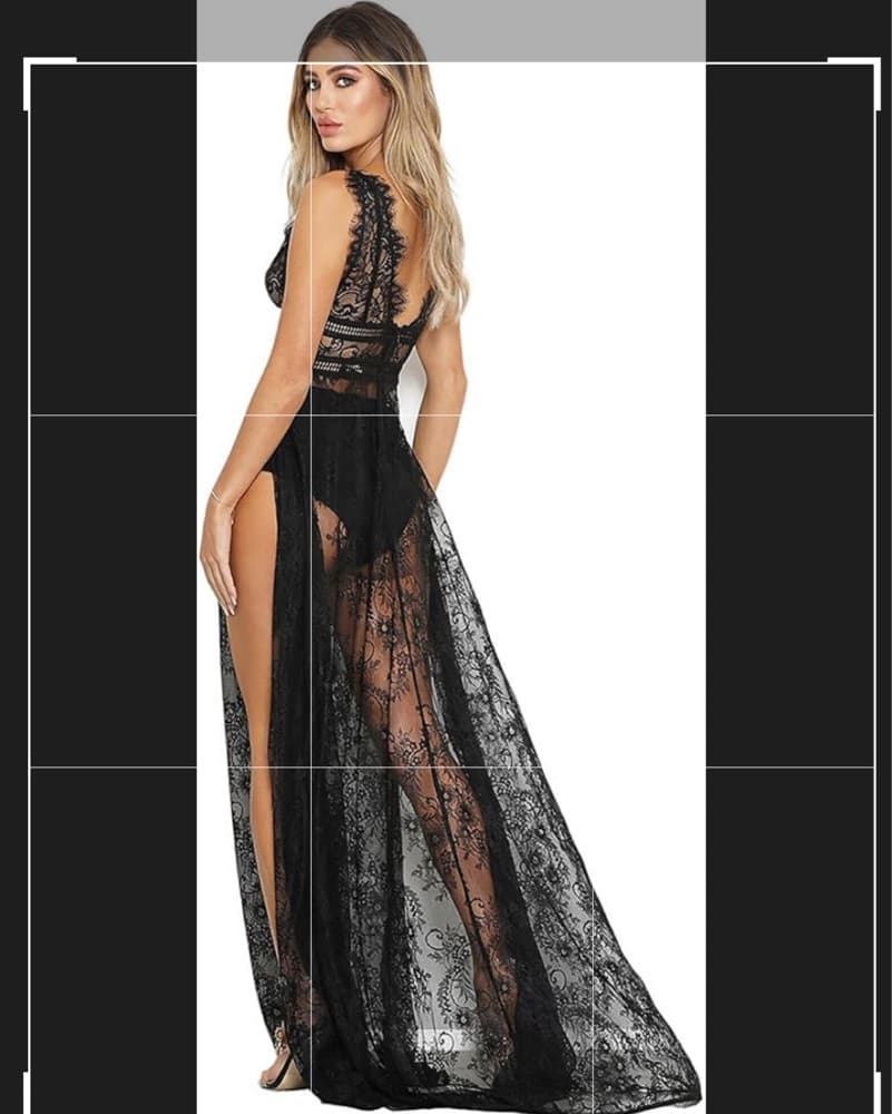 Catwalk Connection Lace Black Dress - Image 5