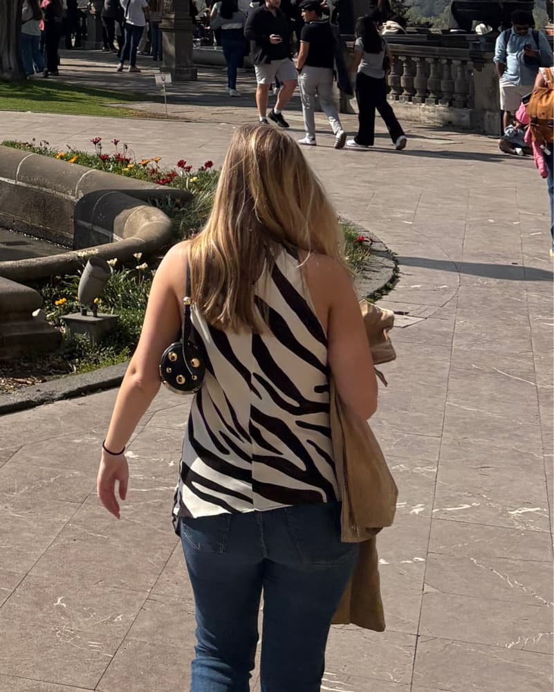 Zebra High Neck Top - Image 2