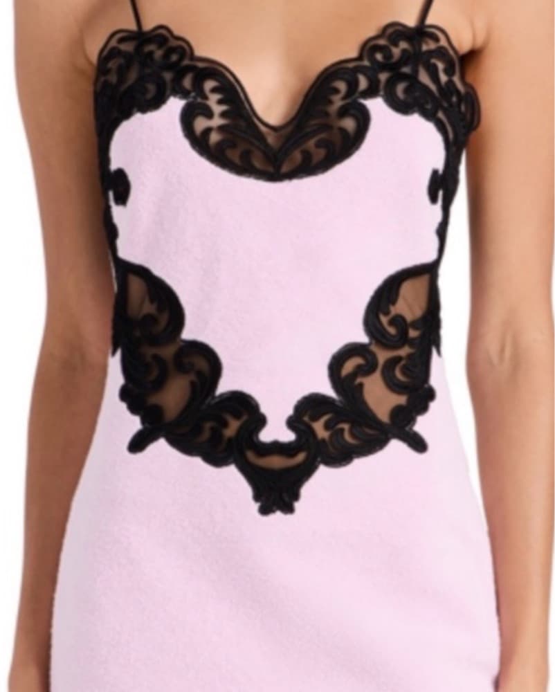 Alexander Wang Pink Lace Trim Dress - Image 2