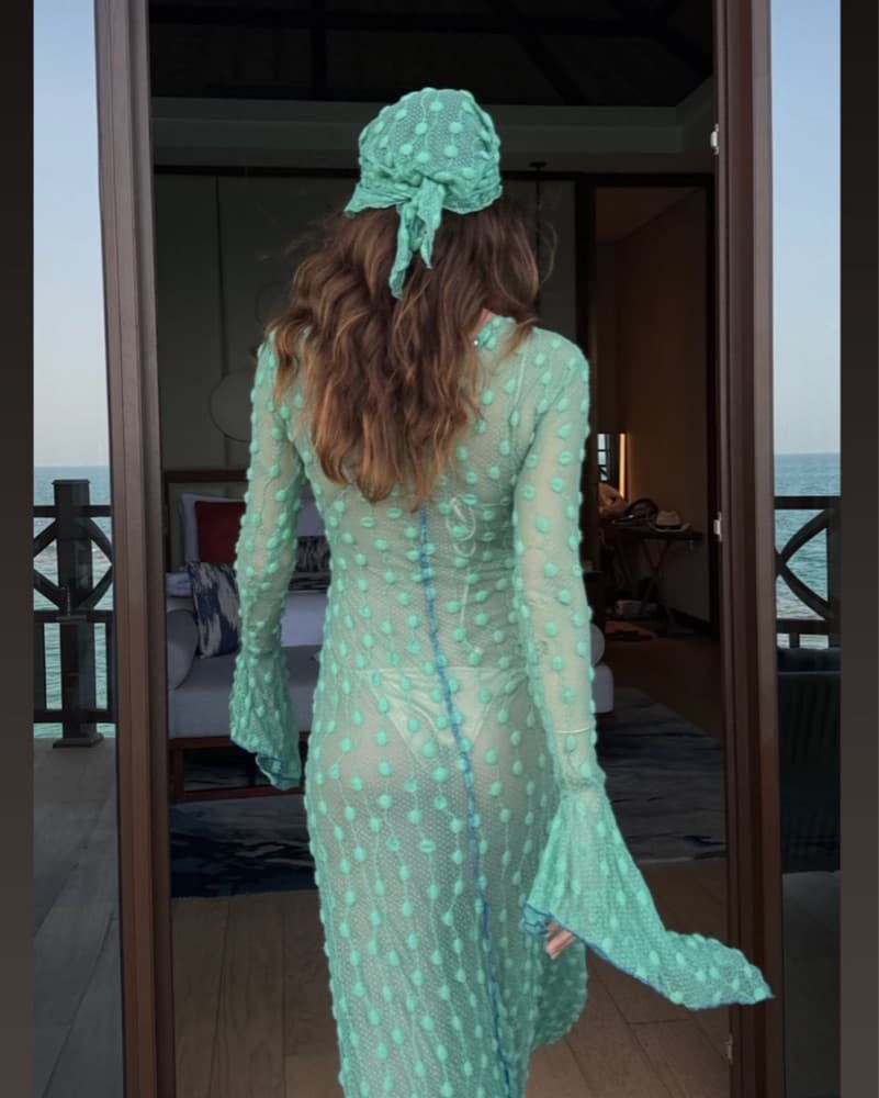 Marfa Istanbul Green Dress - Image 2