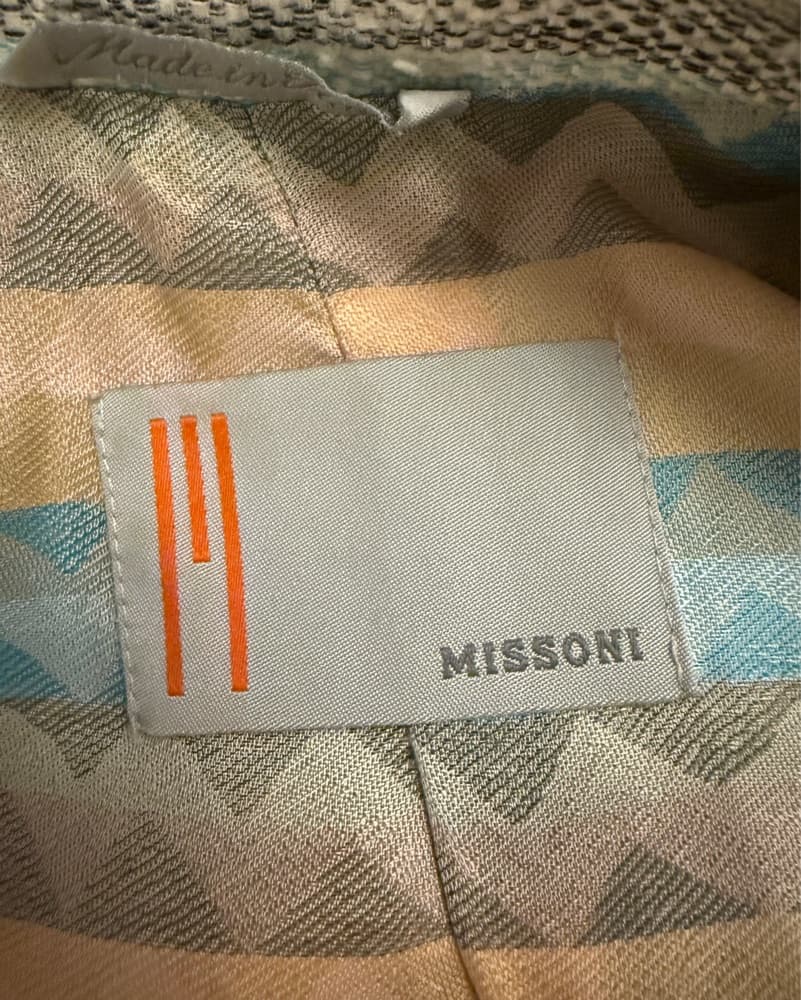 Missoni Pastel Stripe Tweed Coat - Image 2