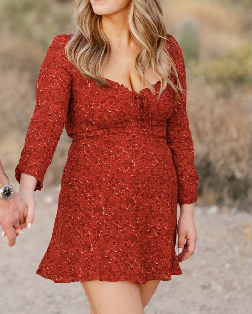 Reformation Mini Floral Dress - Image 4