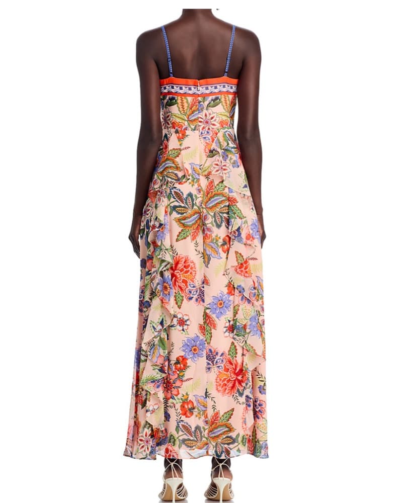 Floral Cascade Ruffle Maxi Dress - Image 4