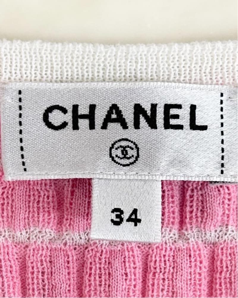 Chanel 2024 Pink Knit Mini Dress - Image 4
