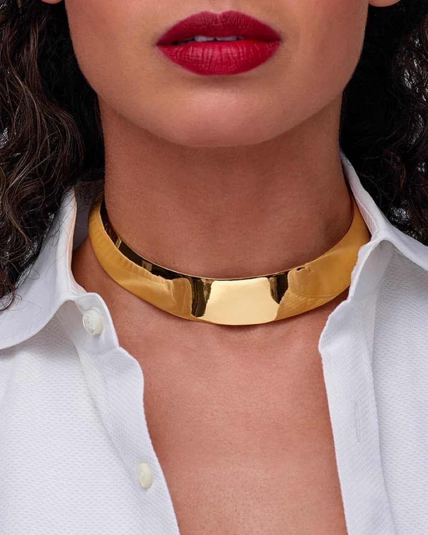 14k Gold Choker Christina Caruso - Image 1