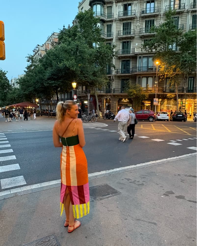 Cala De La Cruz Color Blocked Midi Dress - Image 2