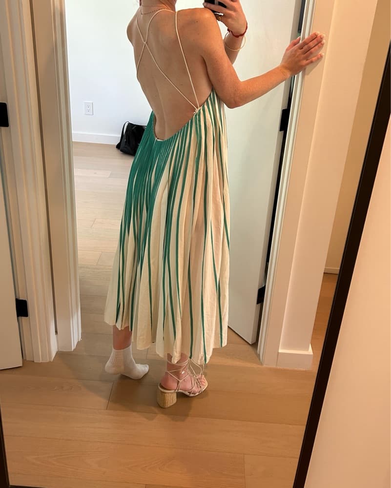 Chloe Pleated Midi Dress - Image 2
