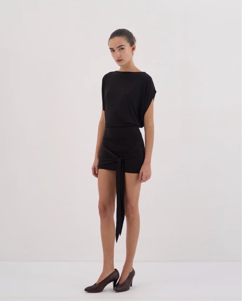 Nuovo Vintage Black Mini Dress - Image 3
