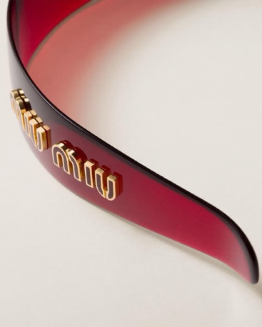 Red Miu Miu Headband - Image 3