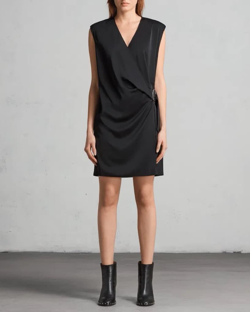Allsaints Callie Black Dress - Image 1
