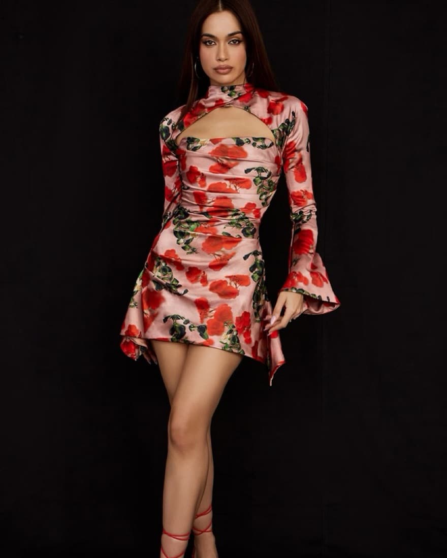 House Of CB Toira Rose Corset Dress L+r - Image 2