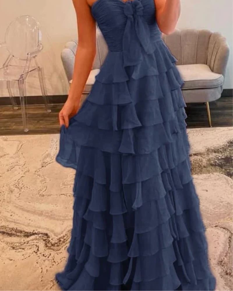 Kissprom Chiffon Fuchsia Sweetheart Tier - Image 2