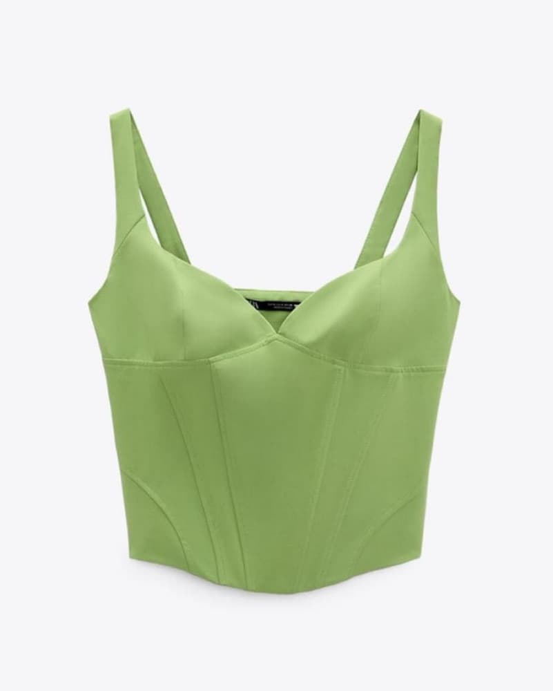 Zara Bustier Crop Top - Image 1