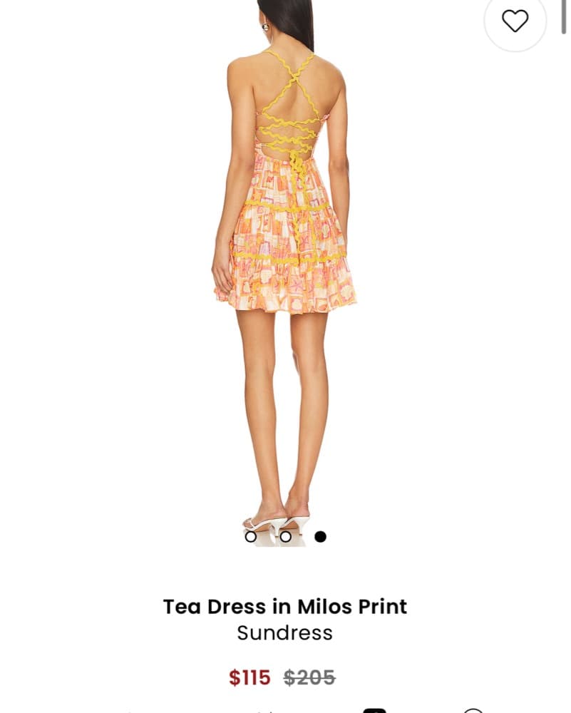 Tea dress In Milos Print - Sundress  - Image 3