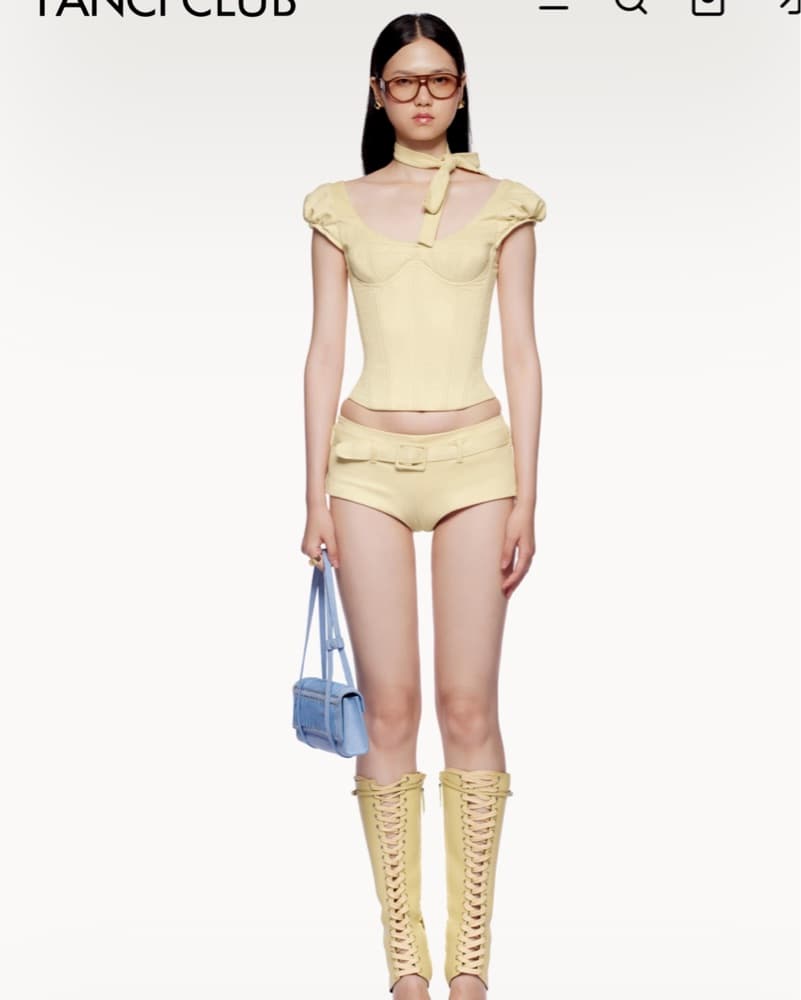 fanci club butter yellow corset  - Image 2