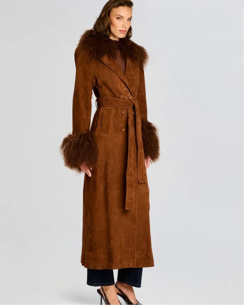 Britta Suede Coat From Retrofete - Image 2