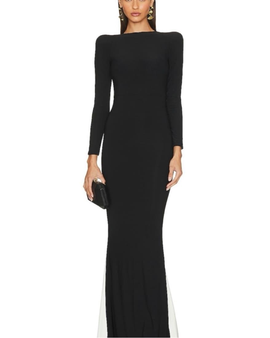 Contradiction gown in black and white  - Image 2