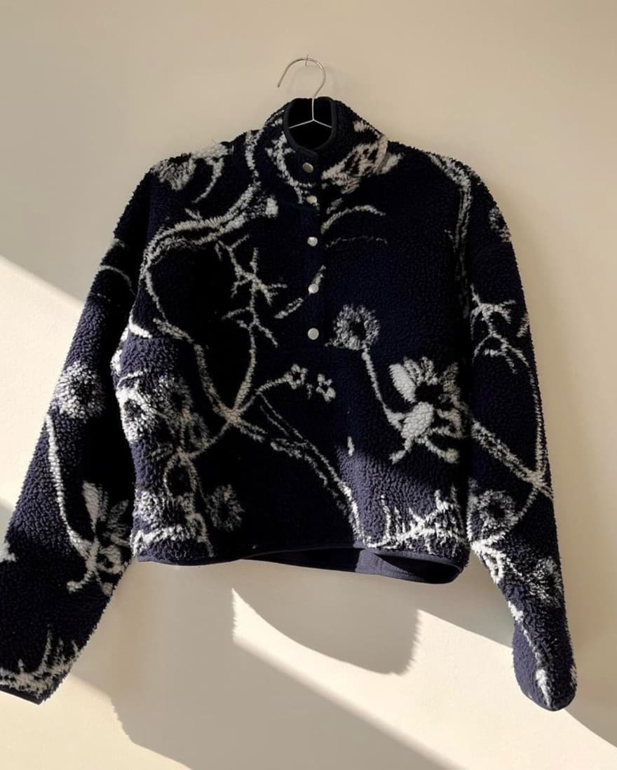 Rag & Bone Floral Pullover Sherpa  - Image 2