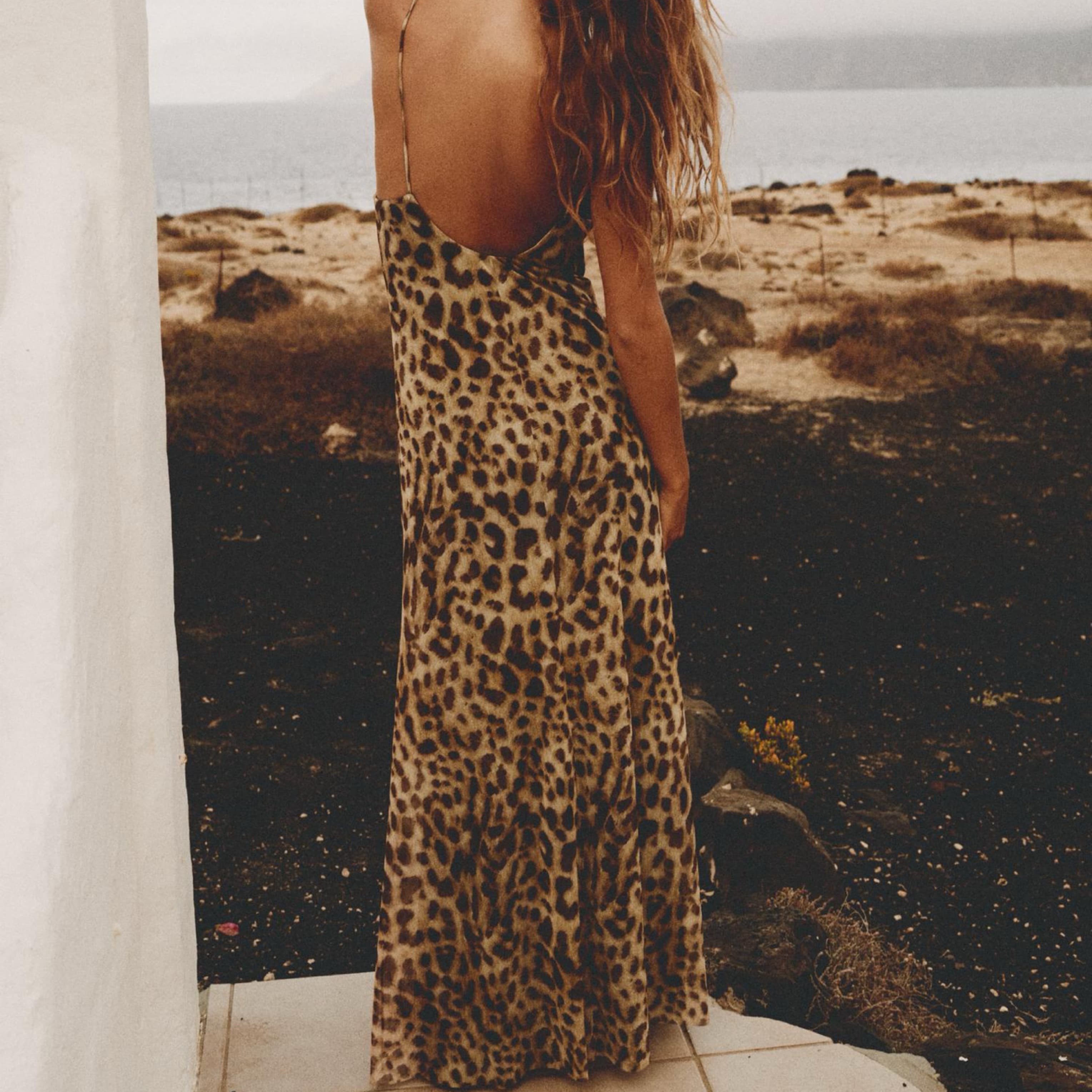 Zara Cheetah Print Maxi Dress - Image 2