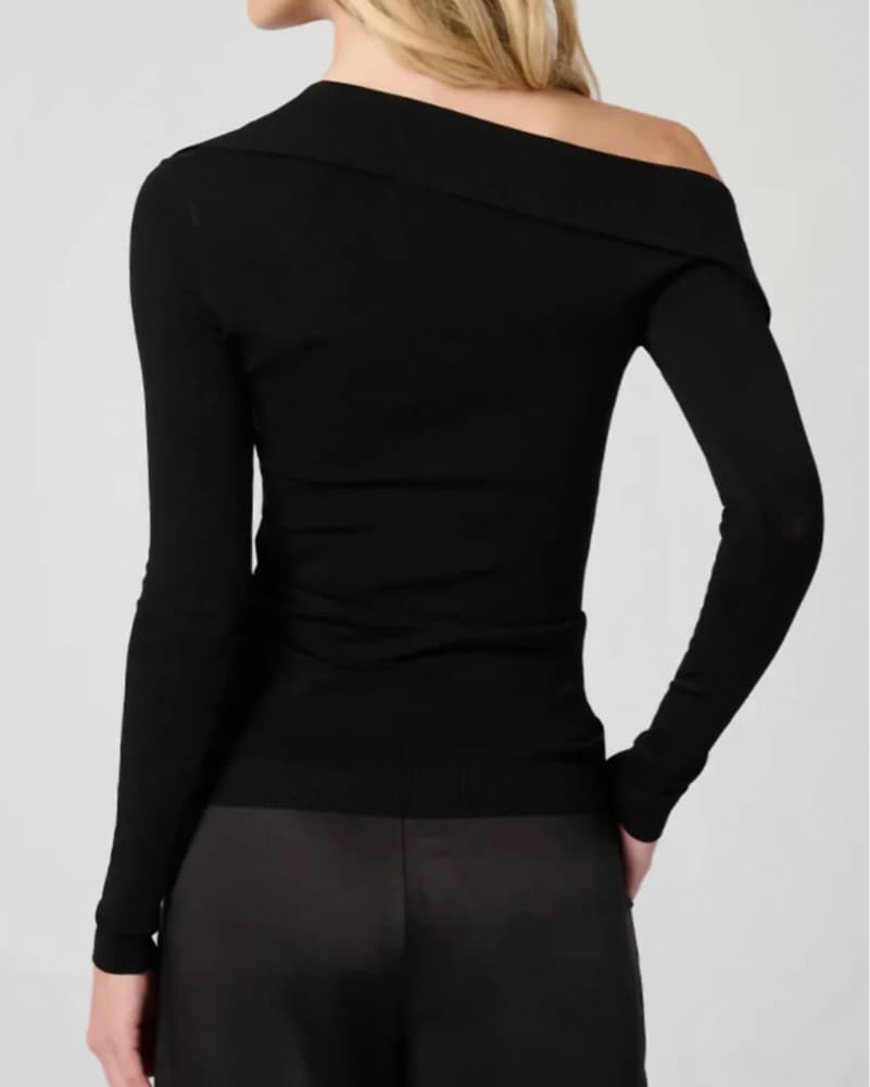 WeWoreWhat Off The Shoulder Collared Top - Image 2