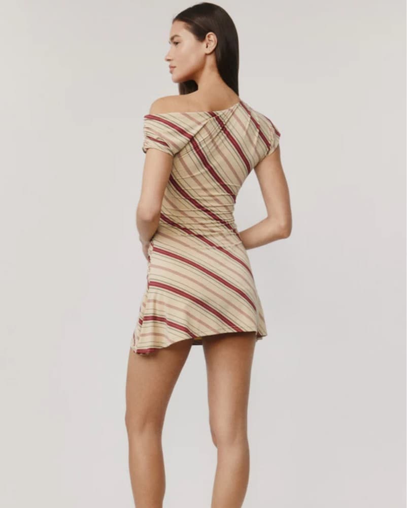 With Jean Striped Mini Dress - Image 2