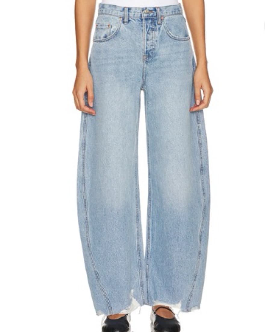 Paola Barrel Leg Jean in Skyline - Image 1