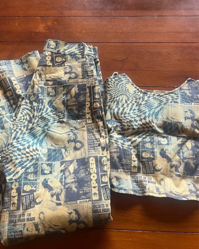 Miaou Fargo Pants and Corset in Want - Image 2