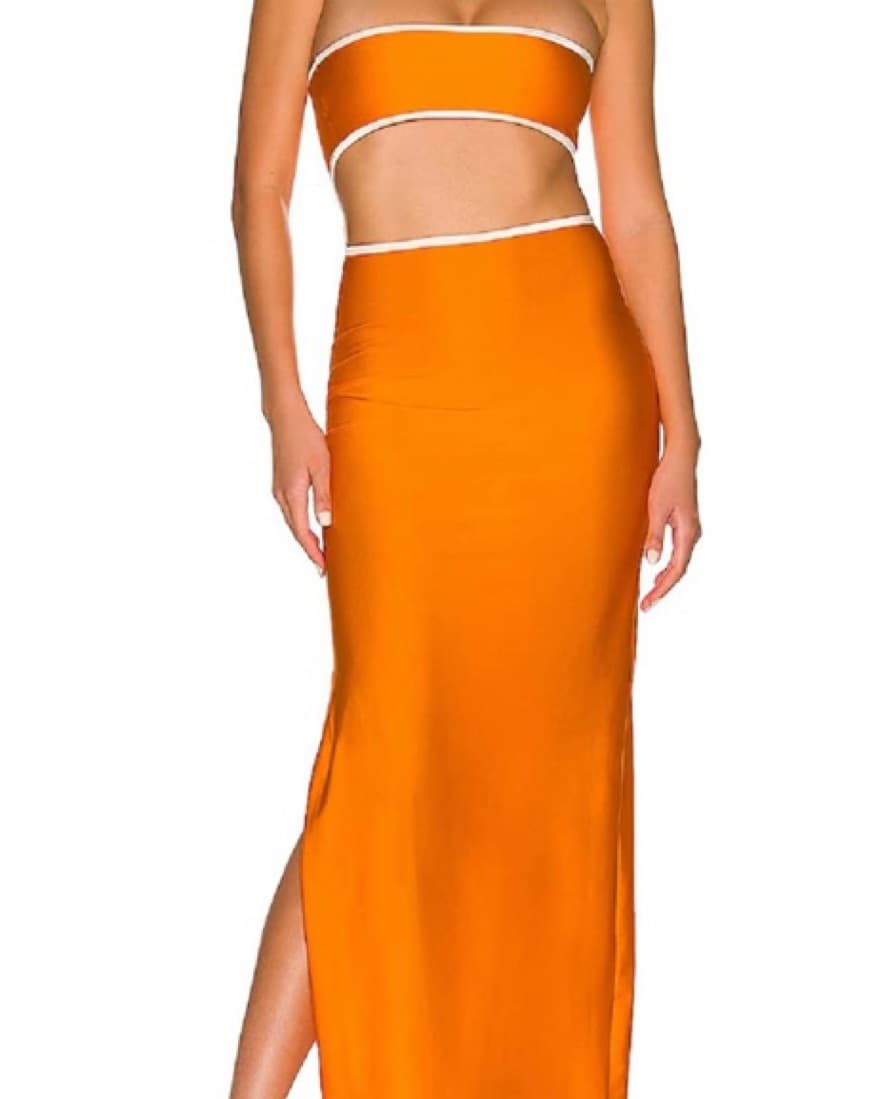 Two way orange maxi dress - Image 2