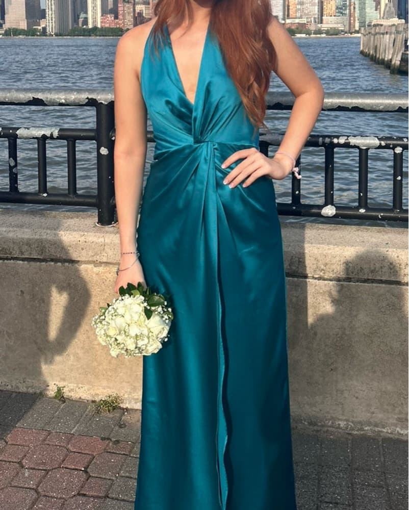 YAURA Wunmi Satin Twist Front Gown - Image 3