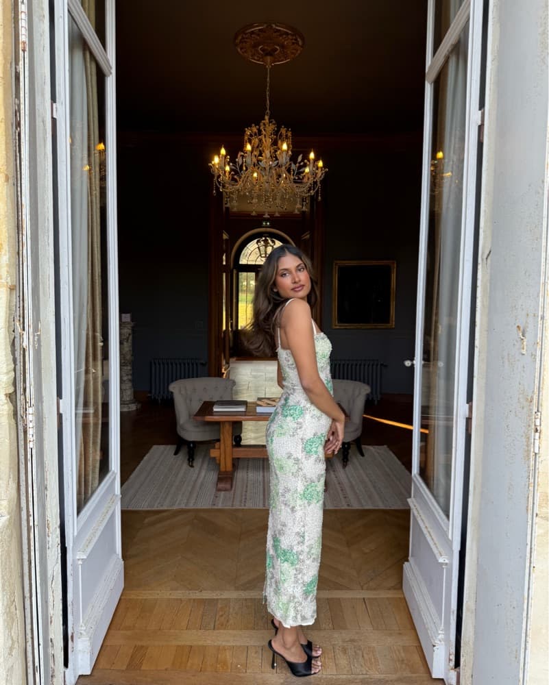 Beaded Floral Dress  - Image 1